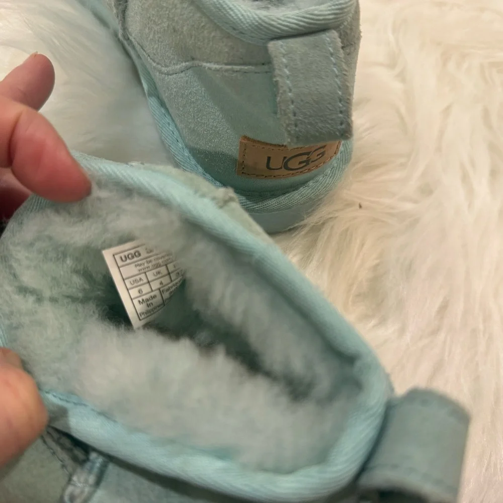 UGG Kids Aqua Blue Mini Boot